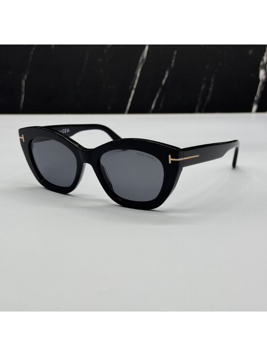 NEW TOM FORD LINDA-02 TF1285 01D BLACK/GRAY WOMEN POLARIZED SUNGLASSES FT1285 01 main image 4